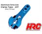Preview: HRC Racing Servohebel Pro Aluminium Clamp Typ einarmig 23 Zähne Sanwa Ko Propo JR