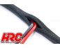 Preview: HRC Racing Kabel TSW Pro Racing WRAP Gewebeschlauch für Servokabel 6mm 1m
