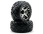 Preview: Traxxas Reifen auf schwarzer Chrom Felge vorne oder hinten 12mm TRX3776A