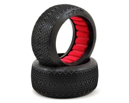 AKA Buggy Reifen 1:8 Typo Clay mit roten Einlagen