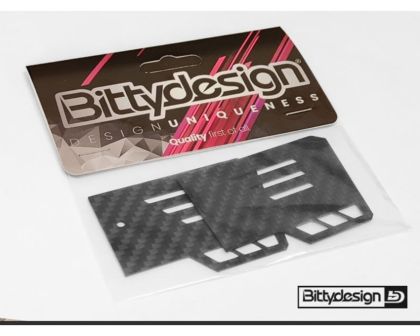 Bittydesign Universal Carbon Side Dams Kit für 1/8 GT BDYGT8-WSD