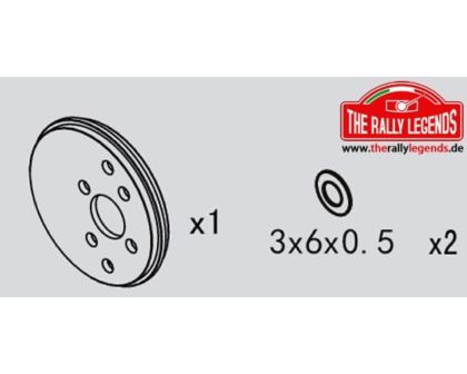 Rally Legends Ersatzteil Rally Legends Motorplatte für Brushless Motor