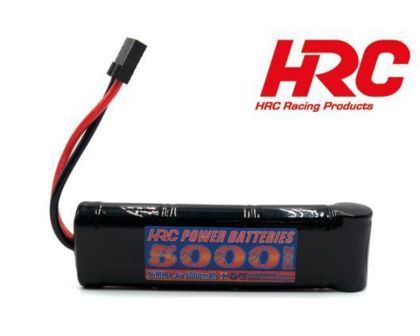 HRC Akku 7 Zellen HRC Power Batteries 5000 NiMH 8.4V 5000mAh Stick Plat TRX Stecker