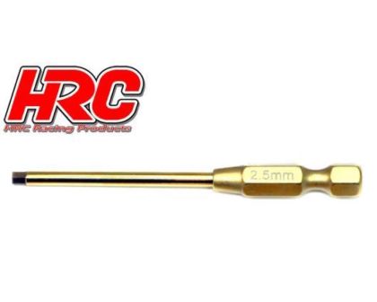 HRC Werkzeug HEX Werkzeugspitze für elektrische Schraubenzieher Titanium coated 2.5mm