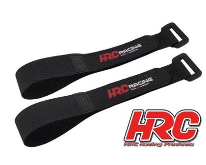 HRC Klettband mit Öse schwarz mit Logo 15x250mm HRC5046B