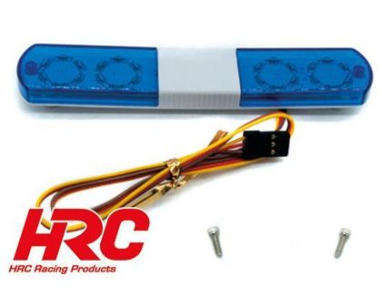 HRC Racing Lichtset 1/10 TC/Drift LED JR Stecker Polizei Dachleuchten V3 Narrow blau
