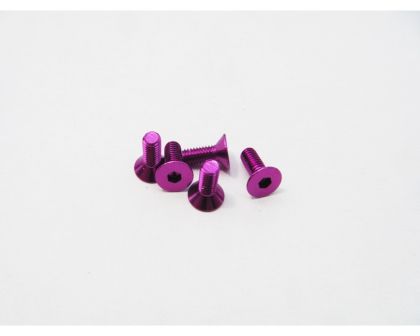 Hiro Seiko Senkkopfschrauben Alu 3x16mm purple