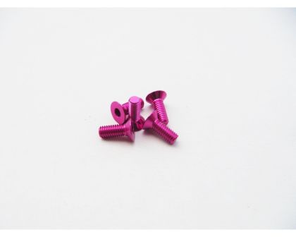 Hiro Seiko Senkkopfschrauben Alu 3x14mm pink