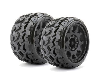 Jetko Tomahawk Belted Low Profile Extreme Reifen auf schwarzen 3.8 Felgen