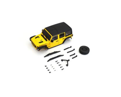 Kyosho Karosserie Jeep Wrangler Rubicon Mini-Z 4X4 MX01 gelb