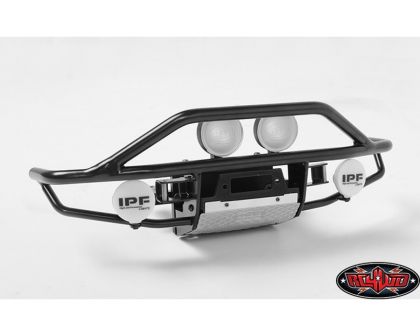 RC4WD Rough Stuff Metal Front Bumper Hella and IPF Round Lights