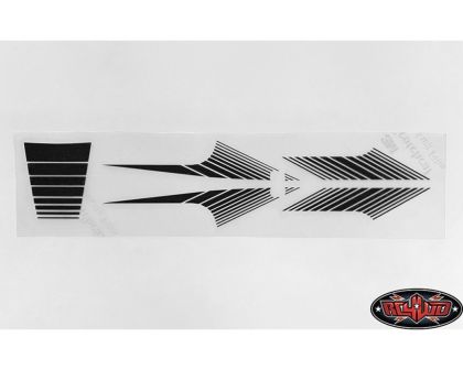 RC4WD Classic Stripes for 1985 4Runner Sheet Black