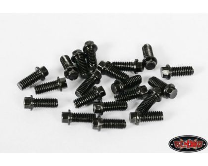 RC4WD Miniature Scale Hex Bolts M2.5 x 6mm Black RC4ZS0008