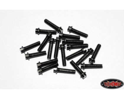 RC4WD Miniature Scale Hex Bolts M2.5 x10mm Black RC4ZS0381