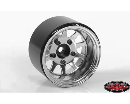 RC4WD Deep Dish Wagon 1.55 Stamped Steel Beadlock Wheels Chrome RC4ZW0285