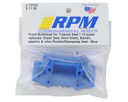 RPM Bulkhead vorne blau für TRX 2WD Modelle