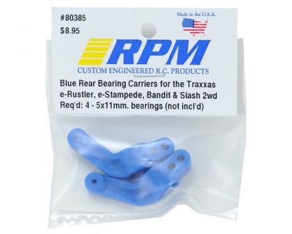 RPM Radachsträger blau hinten für Rustler und Stampede