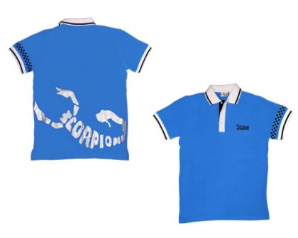 Scorpion Polo Shirt Blue-M