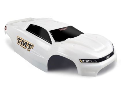 TMT Karosserie unbreakable V2 weiß mit Sticker für Traxxas E-Revo 2.0 TMTER-W
