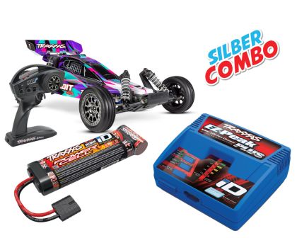 Traxxas Bandit VXL purble Magnum 272R Silber Combo