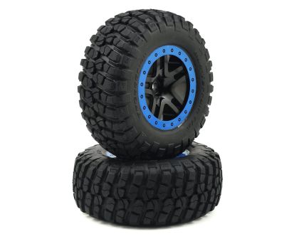 Traxxas BFGoodrich KM2 Tire auf Split Spoke Felge schwarz blau 12mm