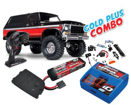 Traxxas Ford Bronco TRX-4 1979er schwarz rot Gold Plus Combo TRX82046-4-RED-GOLD-PLUS-COMBO