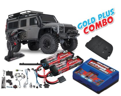 Traxxas TRX-4 Land Rover Defender silber Gold Plus Combo