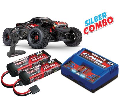 Traxxas Wide Maxx 1/10 Monster Truck RTR rot Silber Combo TRX89086-4-RED-SILBER-COMBO