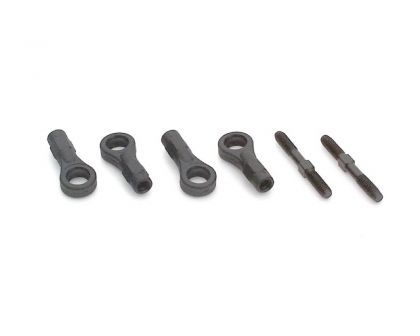XRAY Adj. Rear Turnbuckle L/R 25 mm Spring Steel + Ball Joint 2+4 XRA303200
