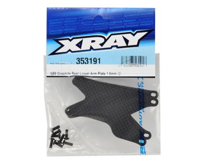 XRAY XB9 Carbon Verstärkungsplatte 1.6mm für Querlenker hinten