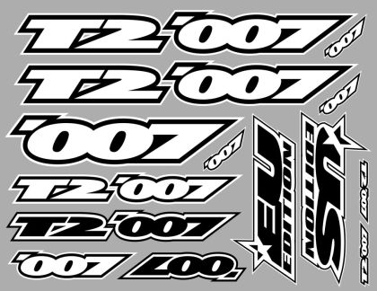 XRAY T2 007 Sticker For Body White Die-Cut