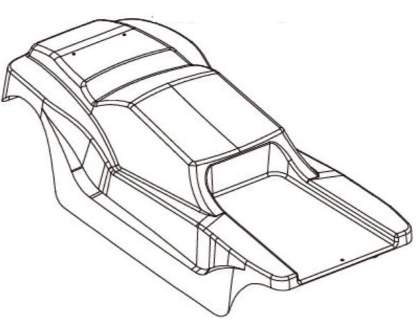 Absima PVC Truggy Karosserie 6S Design AB-1330372