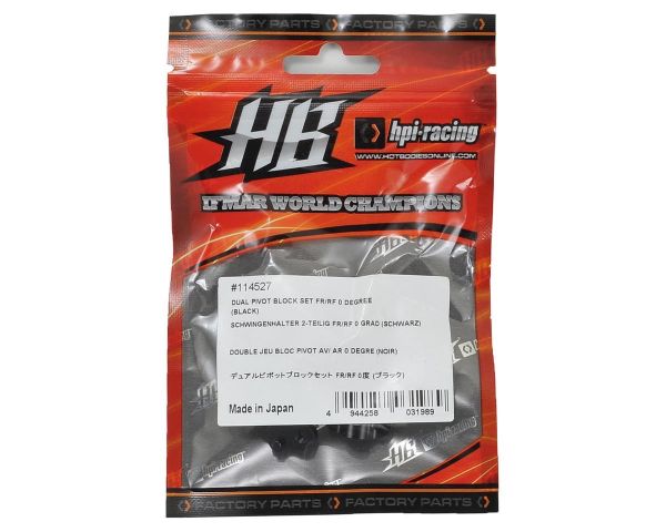 Hot Bodies Schwingenhalter 2-teilig VH/HV 0 Grad schwarz Pro5