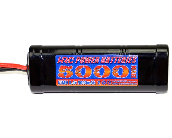 HRC Racing Akku 7 Zellen HRC Power Batteries 5000 NiMH 8.4V 5000mAh Hump Stick Ultra T Deans Kompatible Stecker