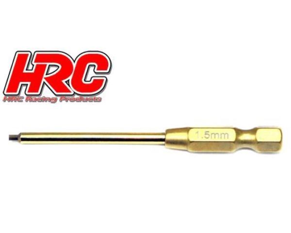 HRC Werkzeug HEX Werkzeugspitze für elektrische Schraubenzieher Titanium coated 1.5mm HRC4054S-15