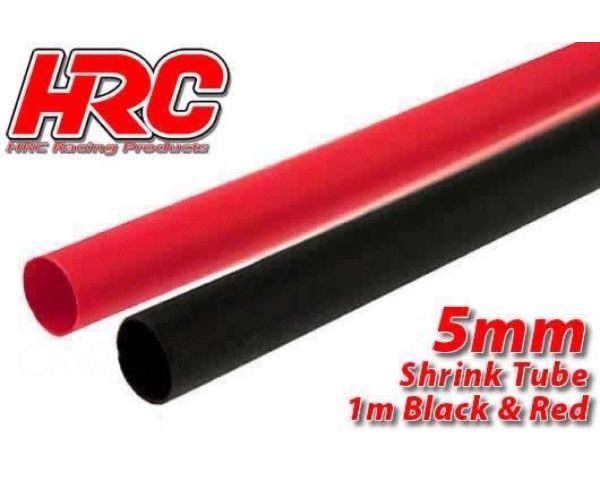 HRC Racing Schrumpfschlauch 5mm Rot und Schwarz 1m jede HRC5112D
