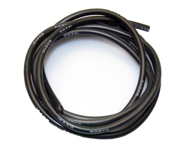 H-SPEED flexibles Silikonkabel 14AWG 1m schwarz HSPC101