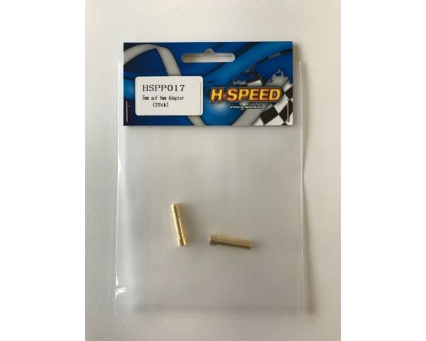 H-SPEED Goldkontakt Adapter 5mm auf 4mm HSPP017