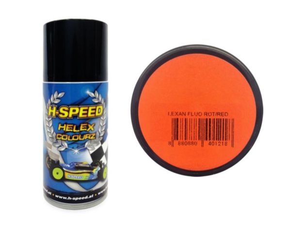 H-SPEED Lexan Spray Fluo rot 150ml HSPS012