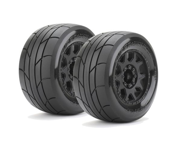 Jetko Rockform Belted Extreme Reifen auf schwarzen 3.8 Felgen JK1804CB