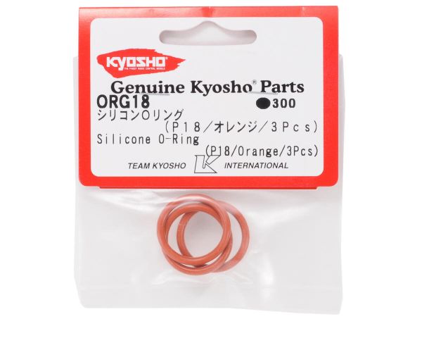 Kyosho O-Ring P18 orange Silicon