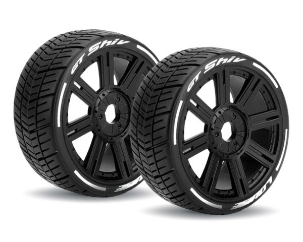 LOUISE GT-SHIV Reifen Soft Speichen Felge schwarz 1:8 GT LOUT3284SB