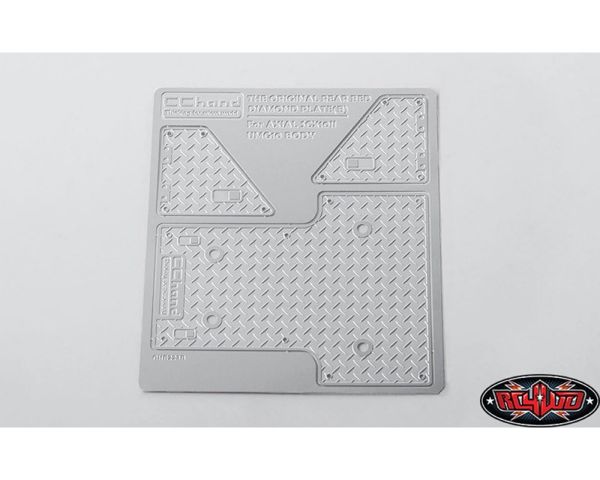 RC4WD Diamond Plate Rear Bed for Axial 1/10 SCX10 II UMG10 4WD Rock Crawler