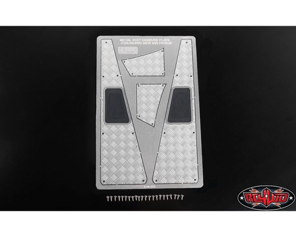 RC4WD Steel Front Side Hood Diamond Plates for RC4WD Gelande II RC4VVVC1085