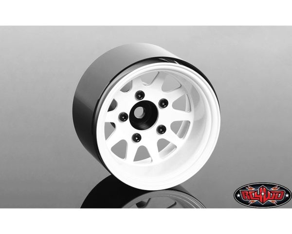 RC4WD Deep Dish Wagon 1.55 Stamped Steel Beadlock Wheels White RC4ZW0284