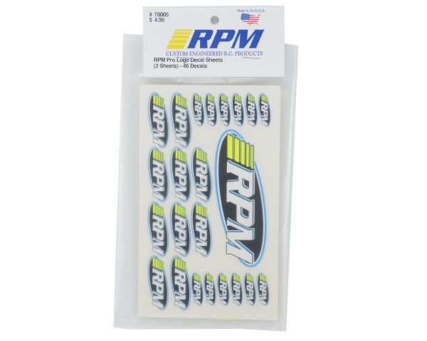 RPM Pro Logo Aufkleberbögen