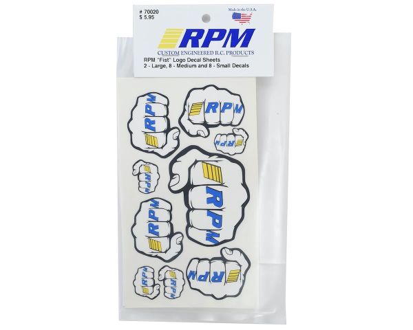 RPM Fist Logo Aufkleberbögen