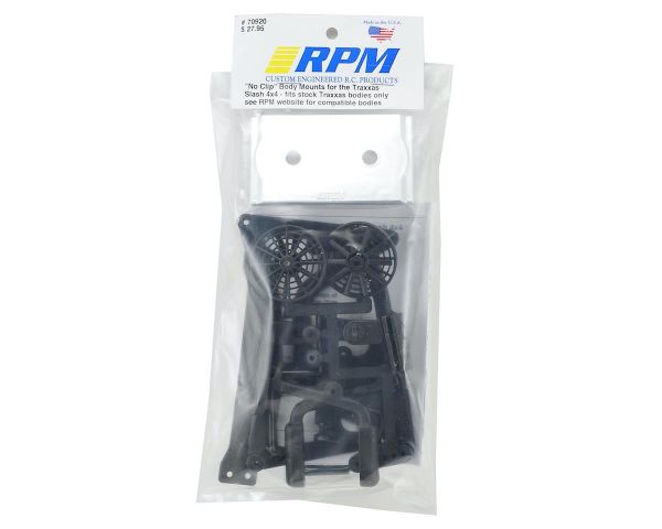 RPM No-Clip Karohalter schwarz für Slash 4x4 schwarz