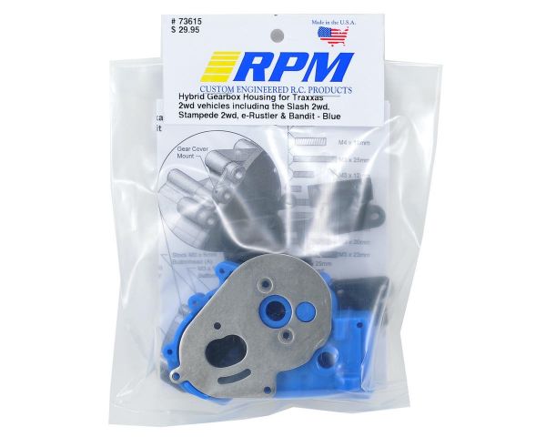 RPM Getriebegehäuse und Querlenkerhalter blau Slash