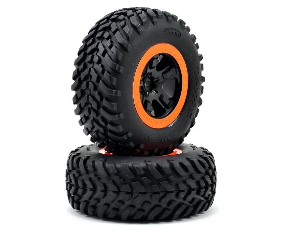 Traxxas Robby Gordon Reifen auf orange schwarze Felgen 12mm TRX5863
